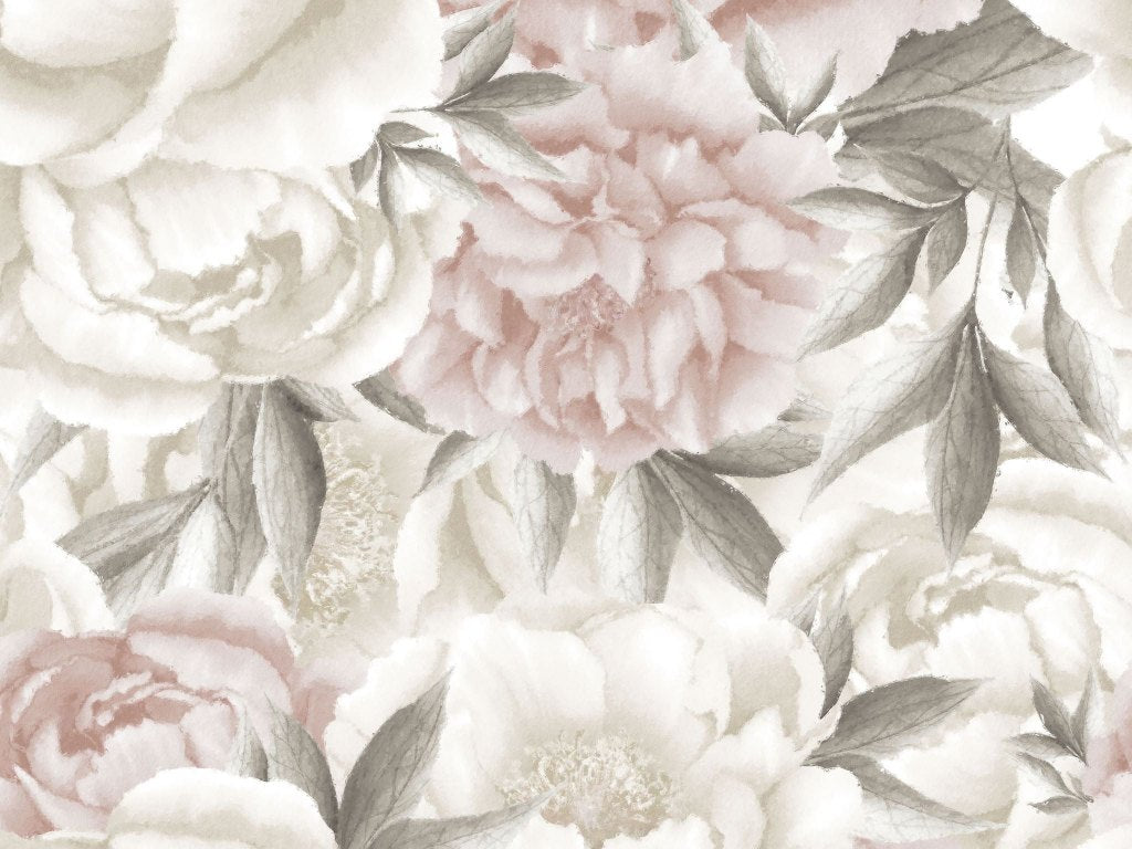 Peony Light Big – Tapeta na wymiar