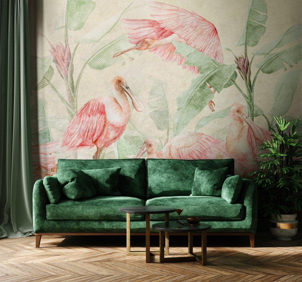 Rainforest Ajaja – Custom-made wallpaper