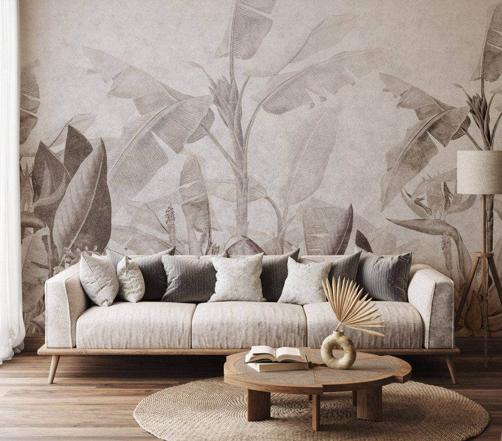 Rainforest Beige – Custom-sized wallpaper