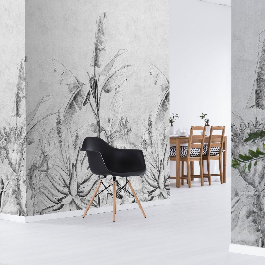 Rainforest Sketch – Custom-sized wallpaper