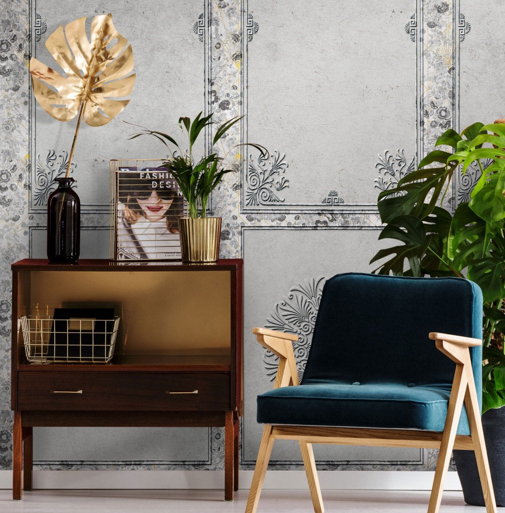 Refined Grey Opulence – Tapeta na wymiar