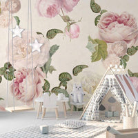 Roses Cream – Tapeta na míru