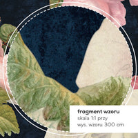 Roses Dark Blue – Custom-made wallpaper