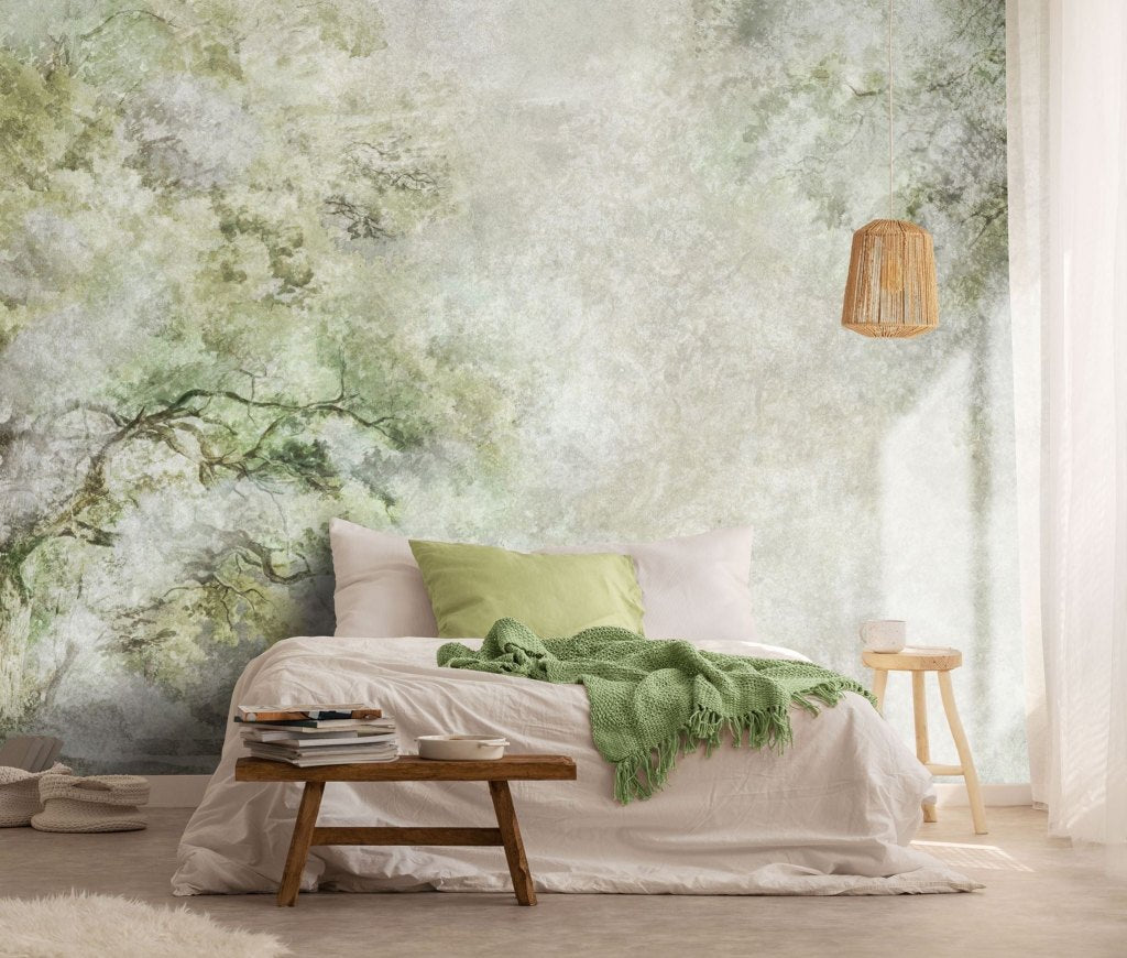 Sanctuary Green – Custom Wallpaper