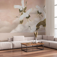 Taupe Tsuru – Tapeta na wymiar