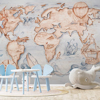 Whale Tale – Custom-made wallpaper