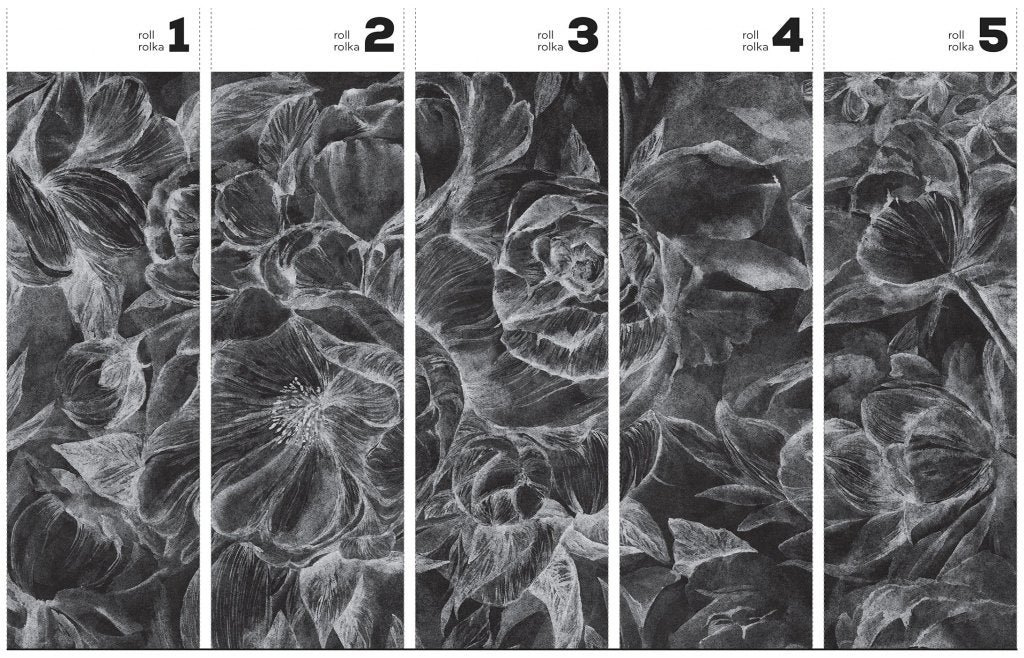 Brassica Dark – Tapeta w rolkach