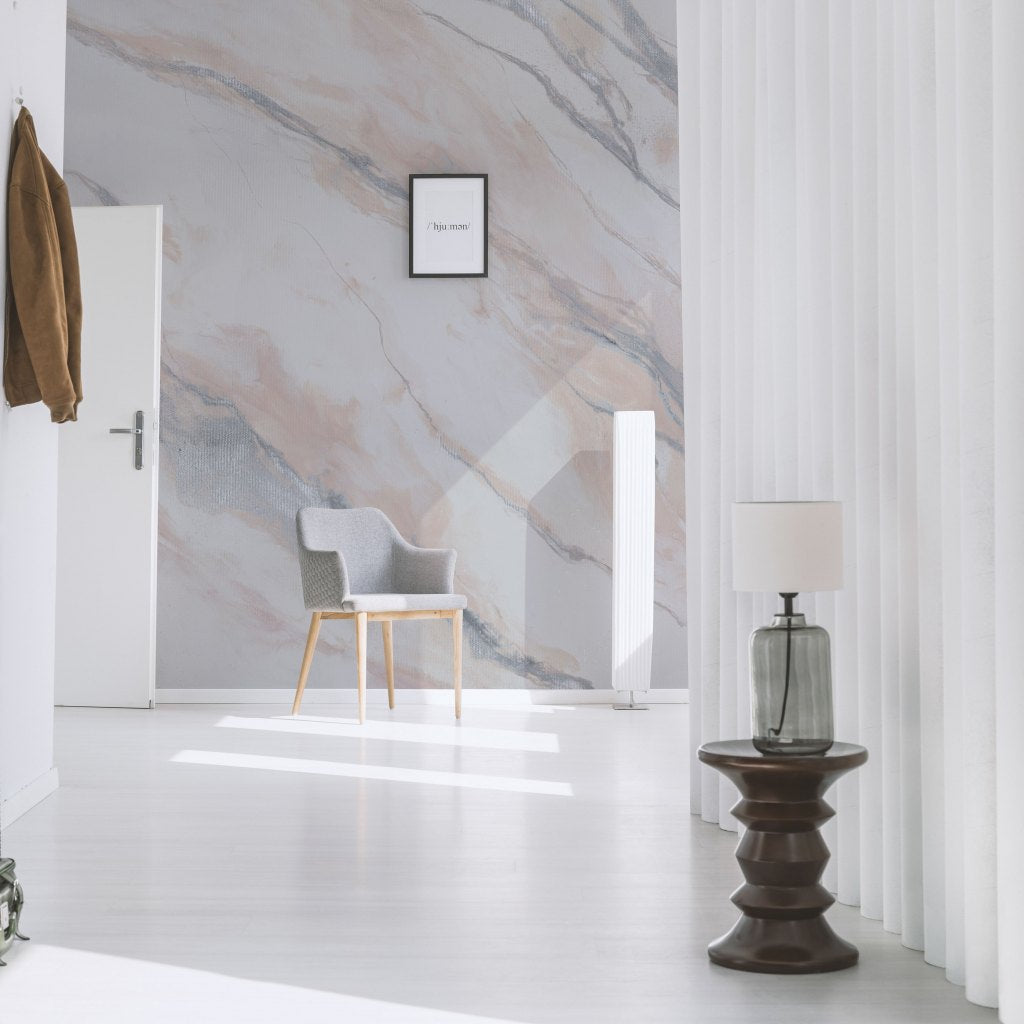 Clarity Silver – Tapeta w rolkach