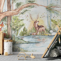Deer Friends – Tapeta w rolkach