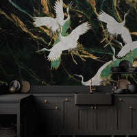 Emerald Tsuru – Tapeta w rolkach