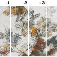 Grey Classic Flower – Tapeta v rolích