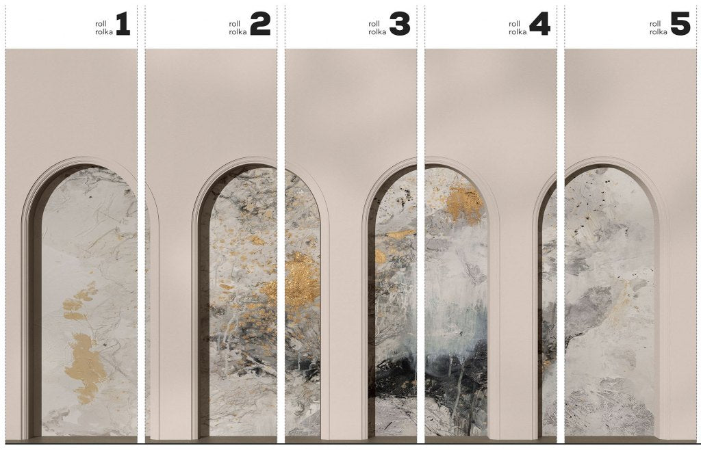 Libra Beige Fog – Tapeta w rolkach