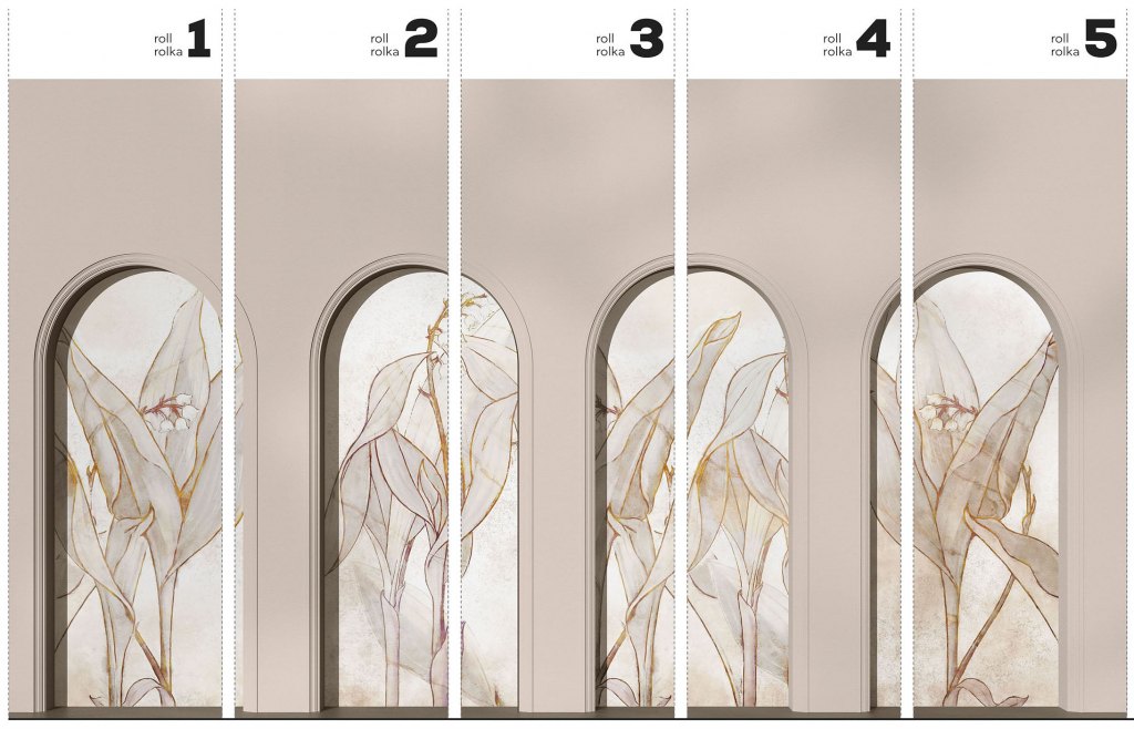 Libra Beige Lirio – Tapeta w rolkach