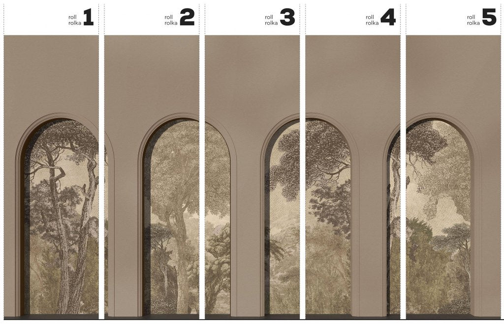 Libra Coffee Hood Beige – Tapeta w rolkach