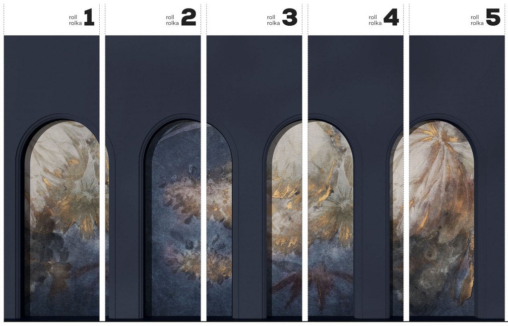 Libra Graphite Harmony Blue – Tapeta w rolkach