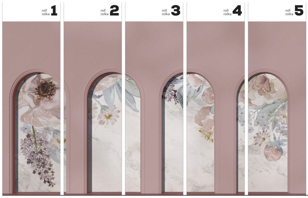 Libra Pink Nettare – Tapeta w rolkach