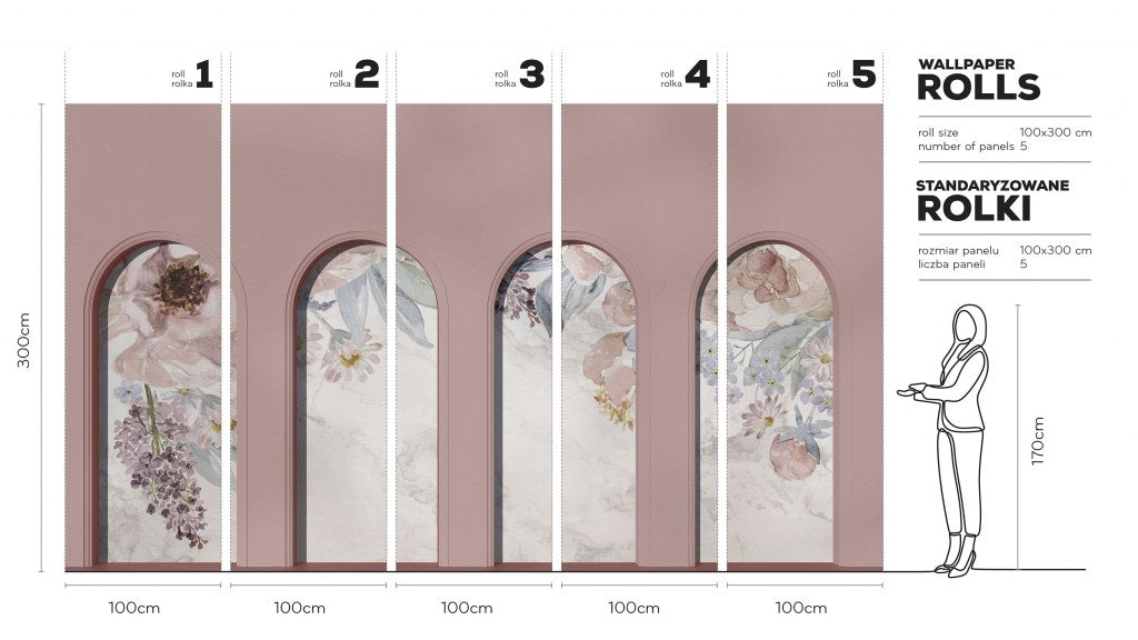 Libra Pink Nettare – Tapeta w rolkach