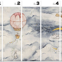 Moonie Blue – Tapeta w rolkach