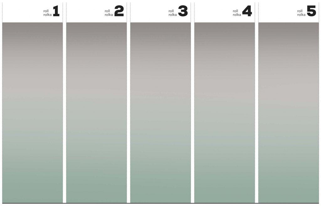 Ombre Mint&Grey – Tapeta w rolkach