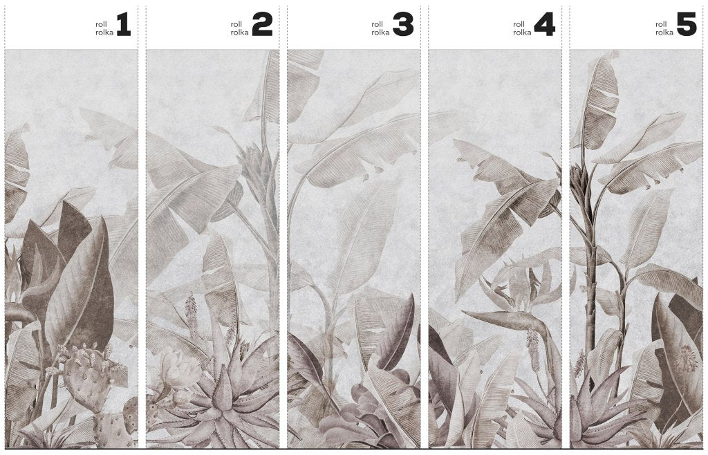 Rainforest Beige – Tapeta w rolkach