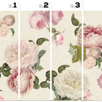 Roses Cream – Tapeta w rolkach