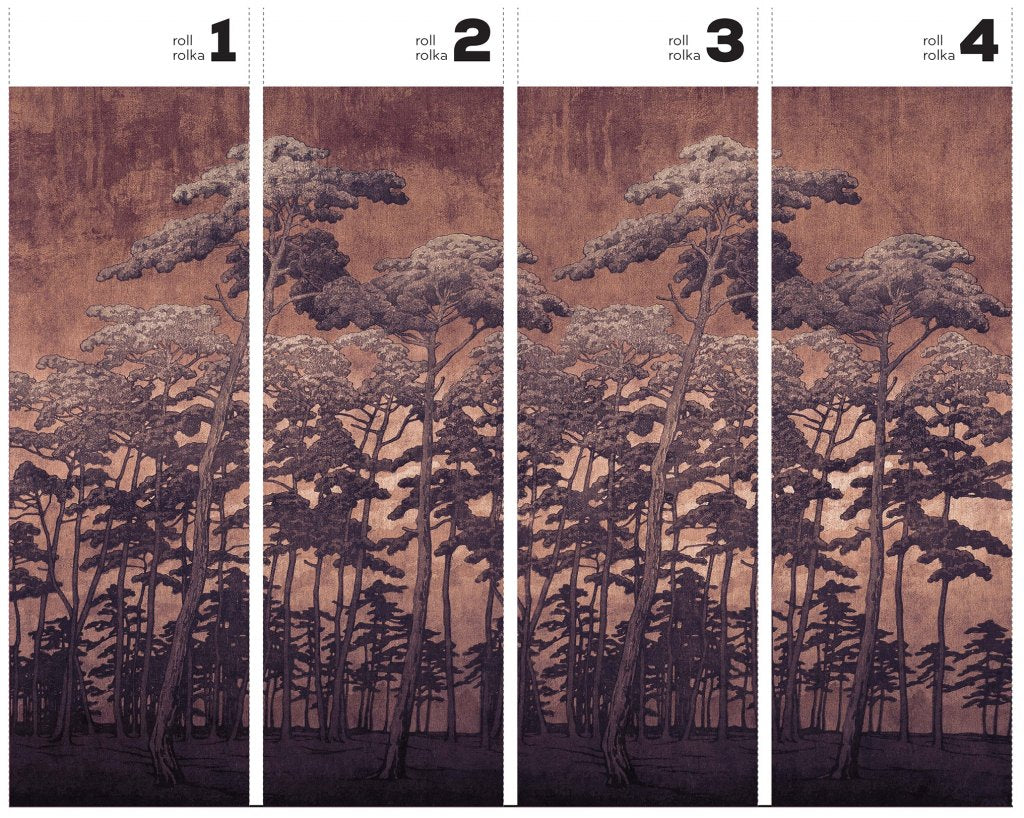 Secret Forest Rust – Tapeta w rolkach