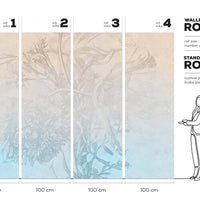 Sisal Ombre Flower – Tapeta w rolkach