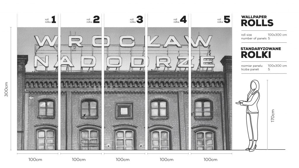 Station B&W – Tapeta w rolkach