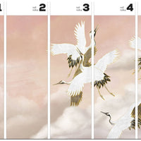 Taupe Tsuru – Tapeta w rolkach