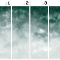 Watercolor Ombre Green – Tapeta w rolkach