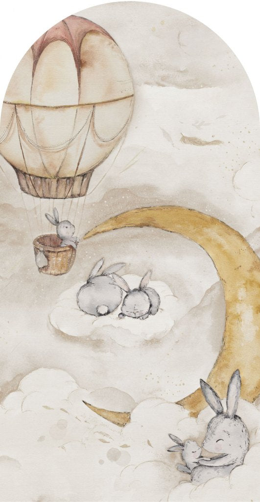 Moonie Beige – Tapeta Łuk Standard