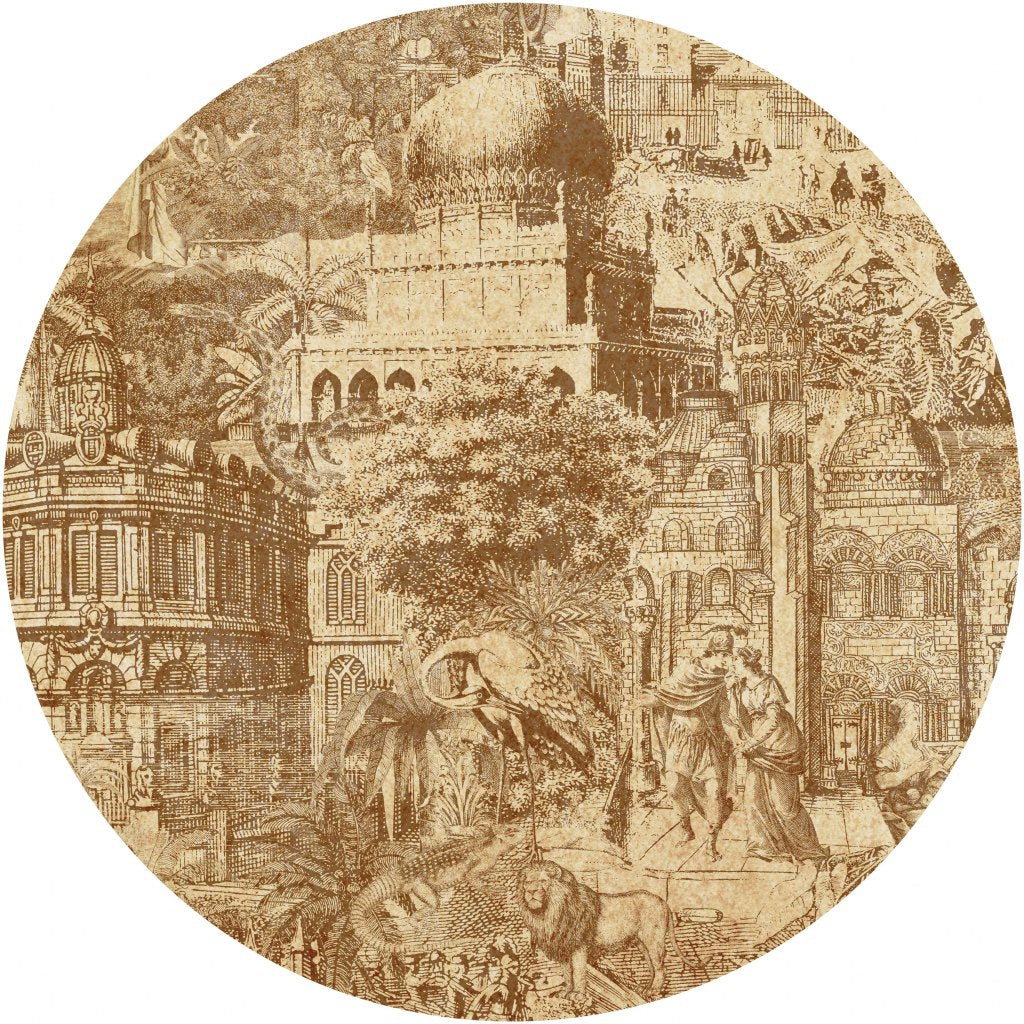 Gulliver Rust – Tapeta Koło Standard