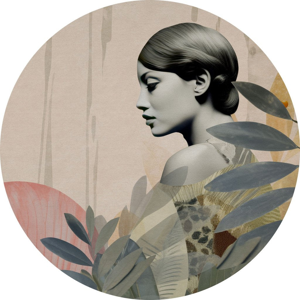 Onna Olive – Tapeta Koło Standard