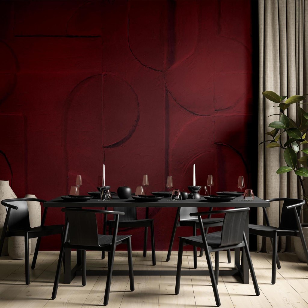 Bene Burgundy – Tapeta w rolkach