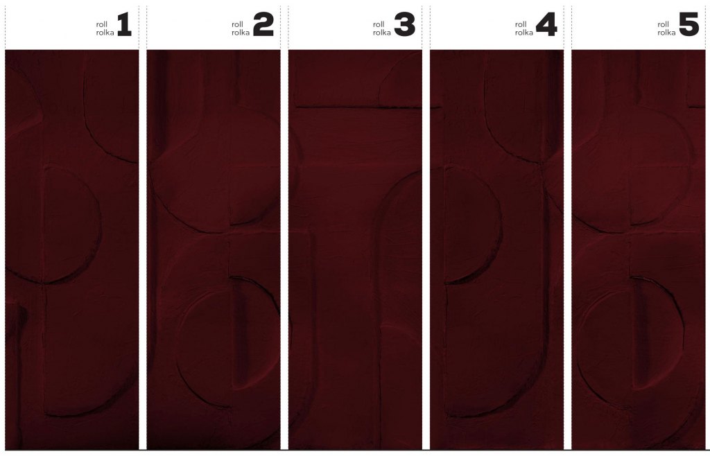 Bene Burgundy – Tapeta w rolkach