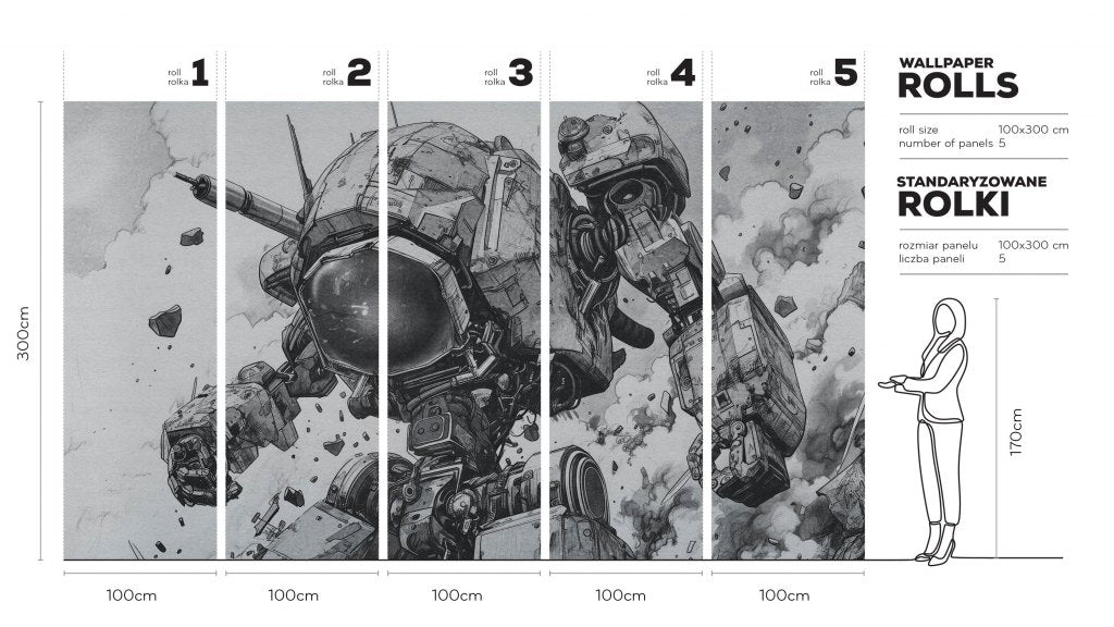Mecha – Tapeta w rolkach