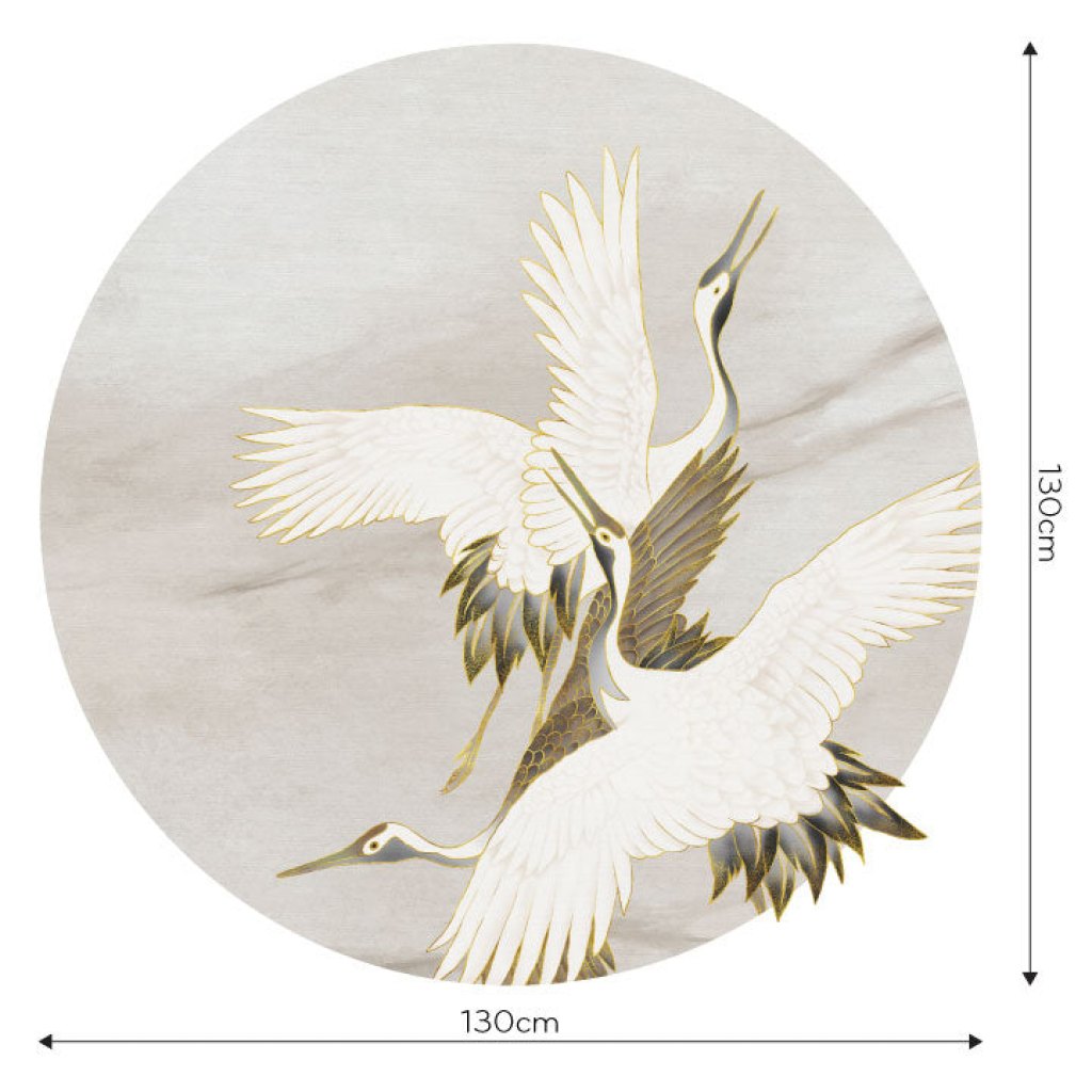 Ivory Tsuru – Tapeta Koło Standard