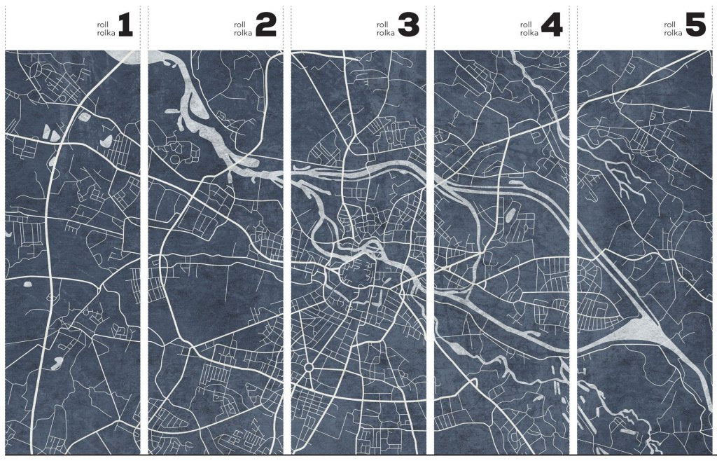 Breslau Blue – Tapeta w rolkach