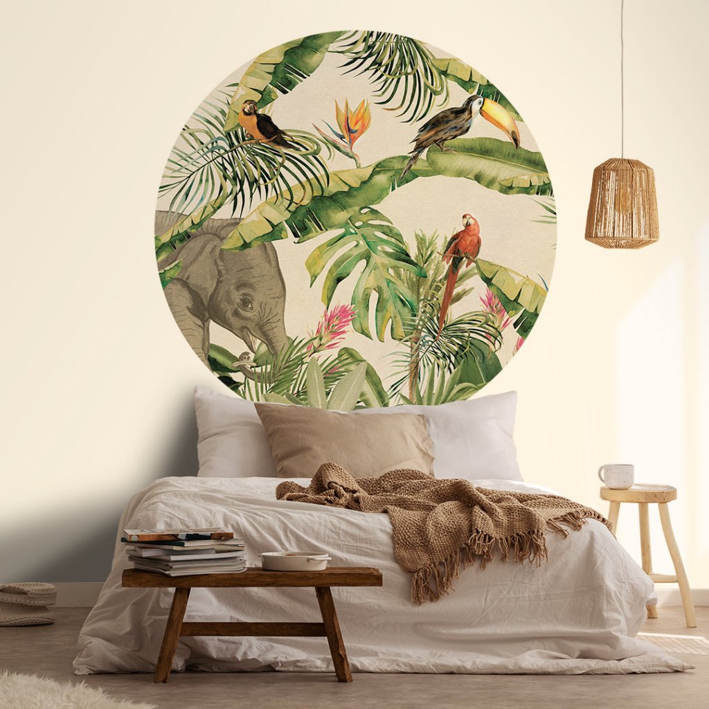 Jungle I – Tapeta Koło Standard
