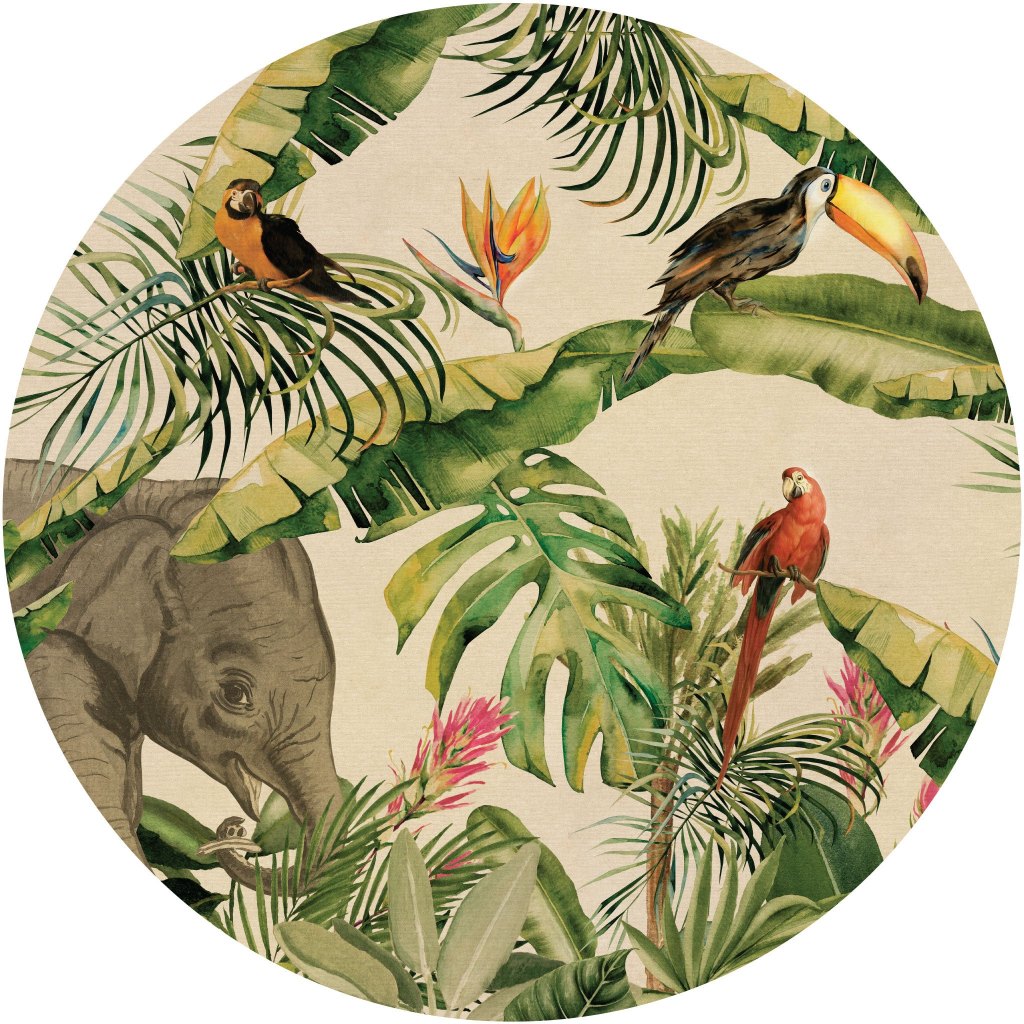 Jungle I – Tapeta Koło Standard