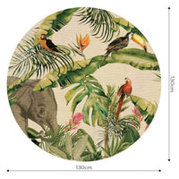 Jungle I – Tapeta Koło Standard