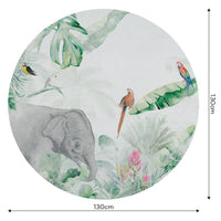 Jungle Vivid I – Tapeta Koło Standard