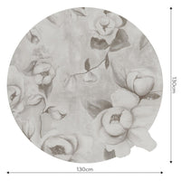 Kotone Beige – Tapeta Koło Standard