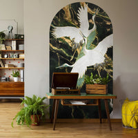 Emerald Tsuru – Tapeta Łuk Standard