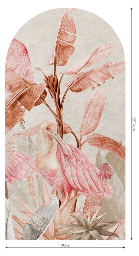 Rainforest Ajaja Rosso – Tapeta Łuk Standard