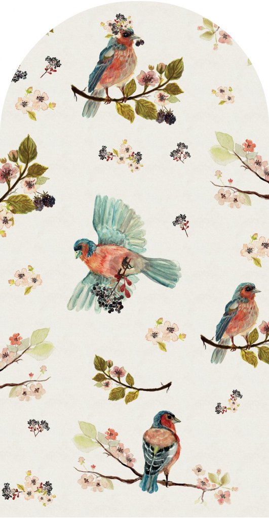 Uccello Cantante Cream – Tapeta Łuk Standard