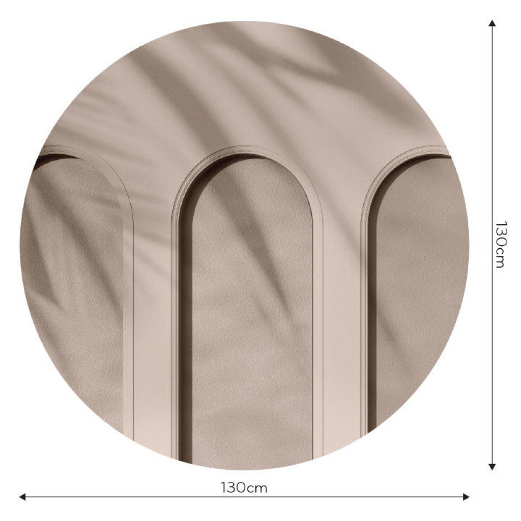 Libra Beige – Tapeta Koło Standard