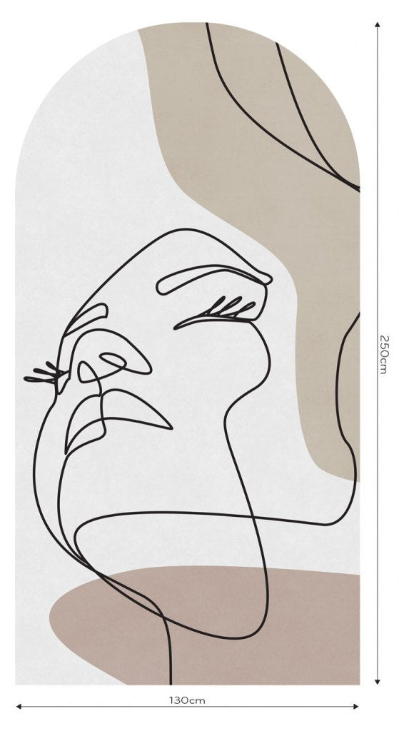 Layla Taupe – Tapeta Łuk Standard