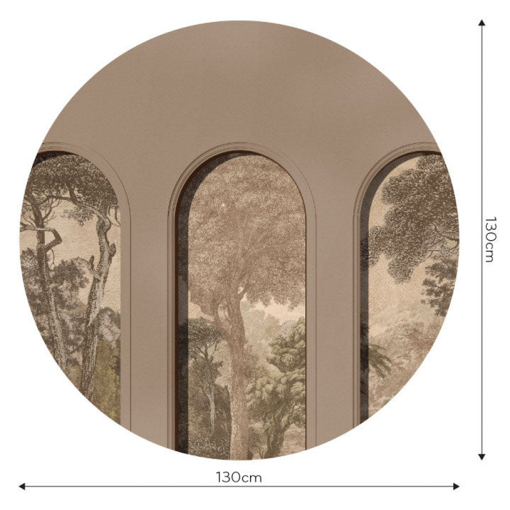 Libra Coffee Hood Beige – Tapeta Koło Standard