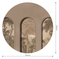 Libra Coffee Hood Beige – Tapeta Koło Standard